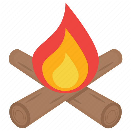 512x512 Bonfire, Campfire, Fire, Fire Pit, Flames Icon