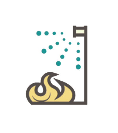 400x450 Fire Sprinkler Icon Side Trans Alpha Fire Suppression Systems