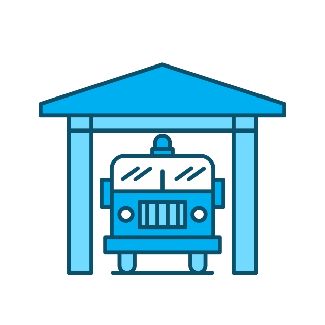640x640 Fire Station Icon For Personal And Commercial Use, Building