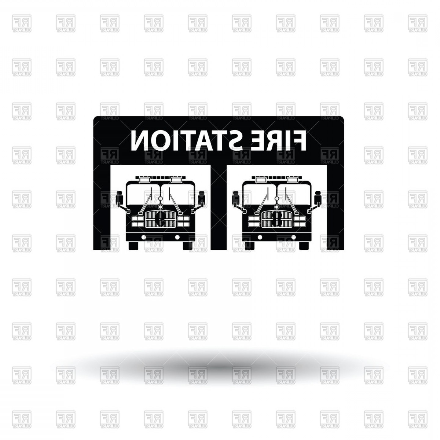 1440x1440 Fire Station Icon Vector Clipart Soidergi