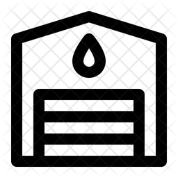 256x256 Fire Station Icon Of Line Style