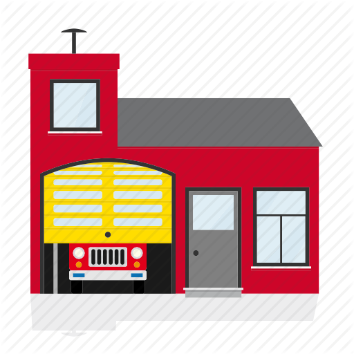 512x512 Building, Emergency, Fire Station, Firehouse, Help, House, Public Icon