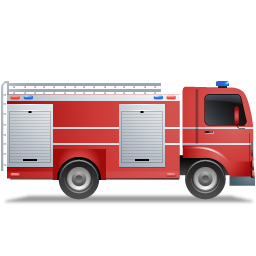 256x256 Fire Truck Right Red Icon Transporter Multiview Iconset Icons Land