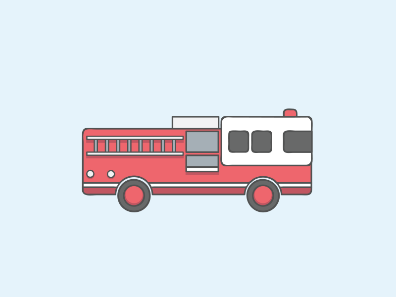 800x600 Fire Truck Vector