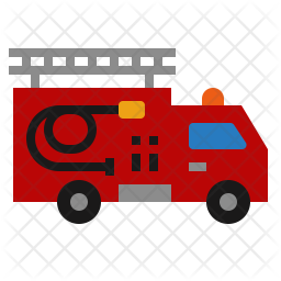 256x256 Fire Truck Icon Of Flat Style