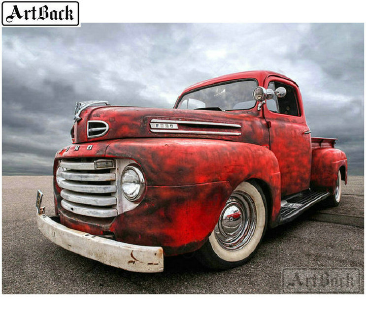 743x644 Sale Fire Truck Icon Diy Diamond Painting Truck Square Round