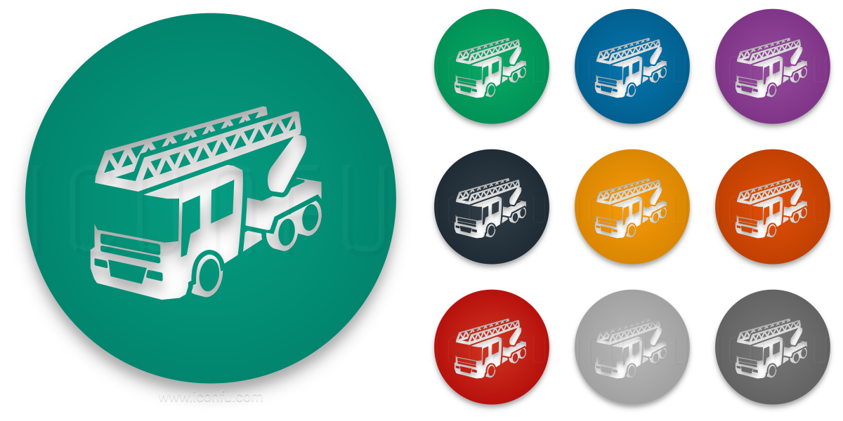 1200x600 Fire Truck Icon