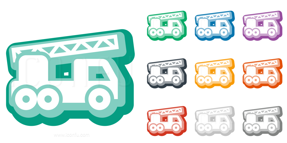 1200x600 Fire Truck Icon