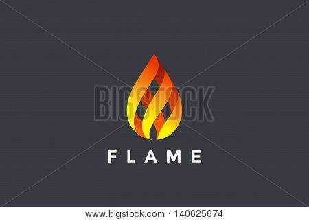 450x322 Fire Flame Droplet Logo Design Vector Burning Fireball Icon