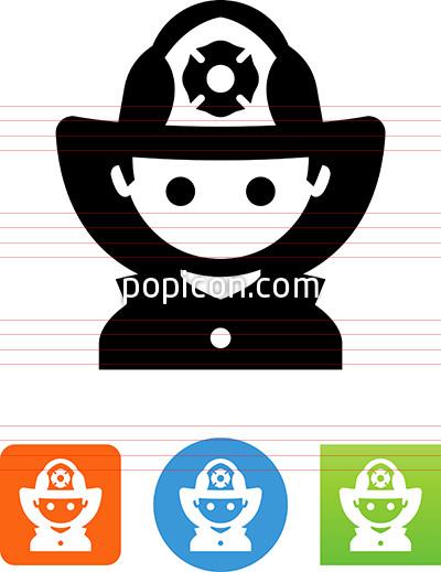 400x519 Firefighter Icon