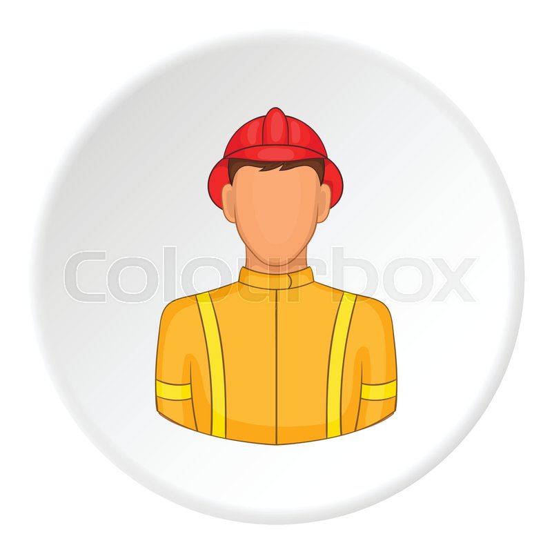 800x800 Firefighter Icon Flat Illustration Of Stock Vector Colourbox