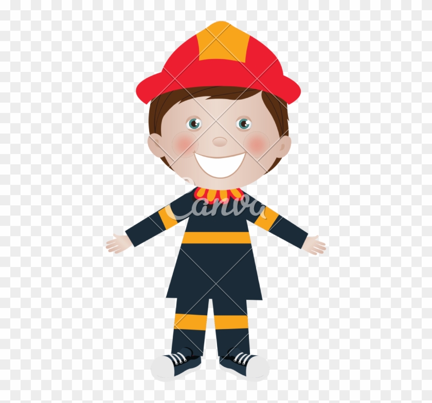 840x785 Child Dressed As Firefighter Icon Image