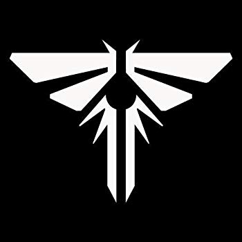 350x350 Decal Addiction, Inc Last Of Us Firefly Icon White