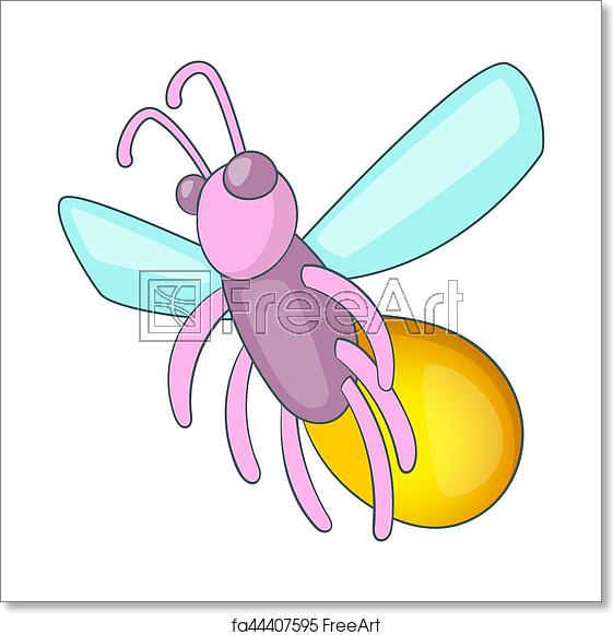 561x581 Free Art Print Of Firefly Icon, Cartoon Style Firefly Icon