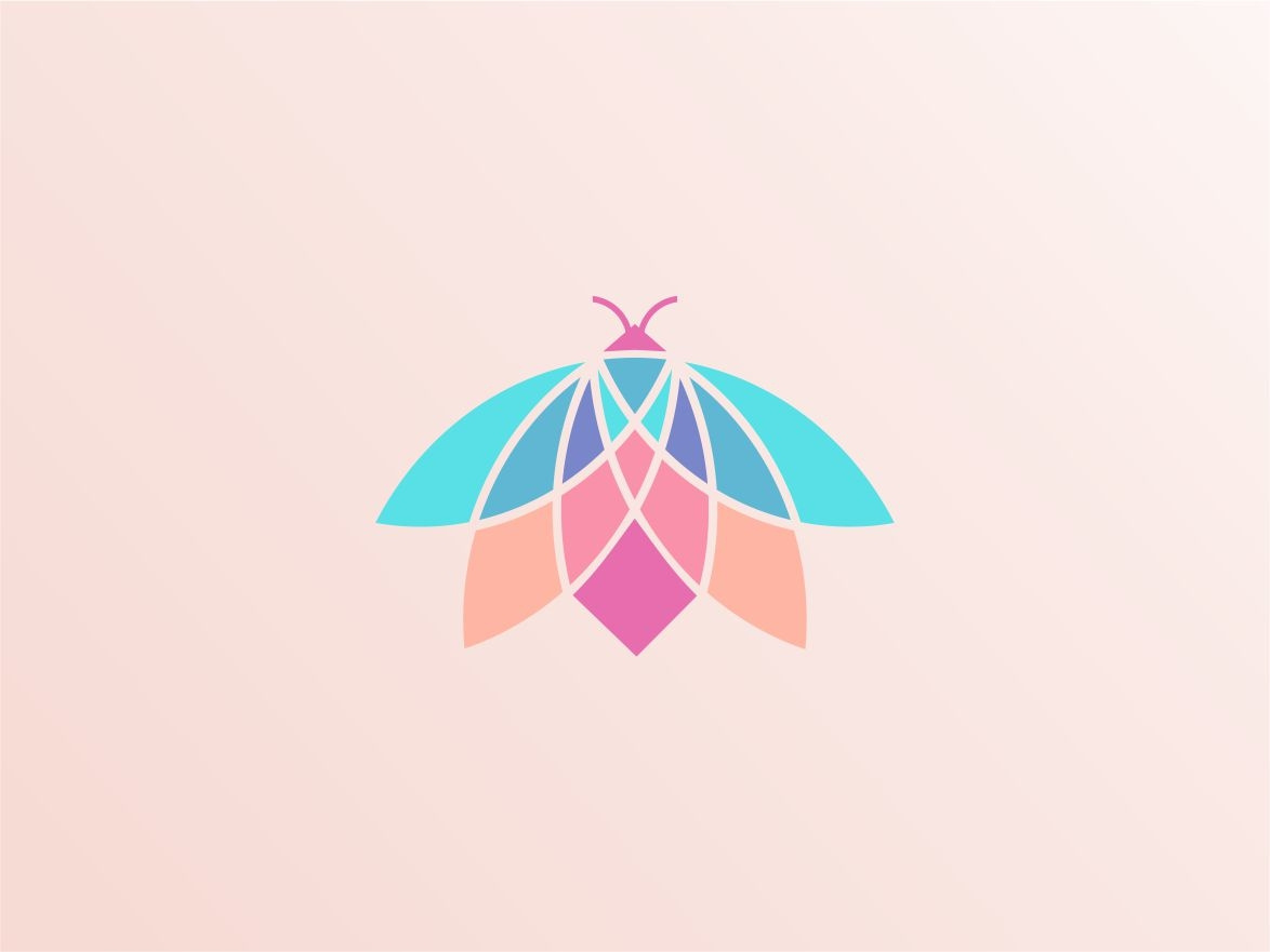 1174x881 Geometric Colorful Firefly Logo Icon