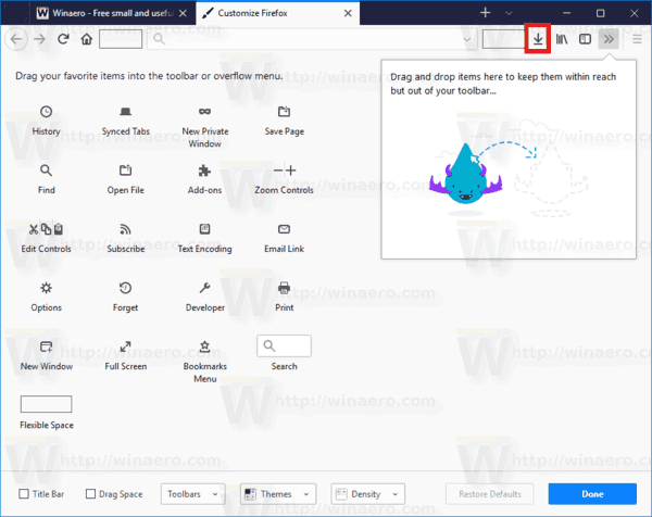 Add Downloads Button To Firefox Quantum 600x476 Add Downloads Button To Firefox Quantum