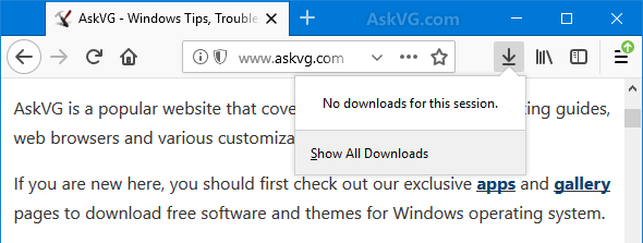 590x223 Tip Restore Missing Downloads Button On Firefox Toolbar