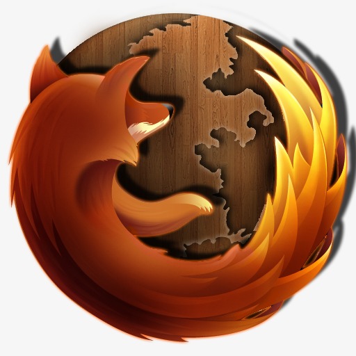 512x512 Firefox Icon, Firefox, Browser, Wood Png