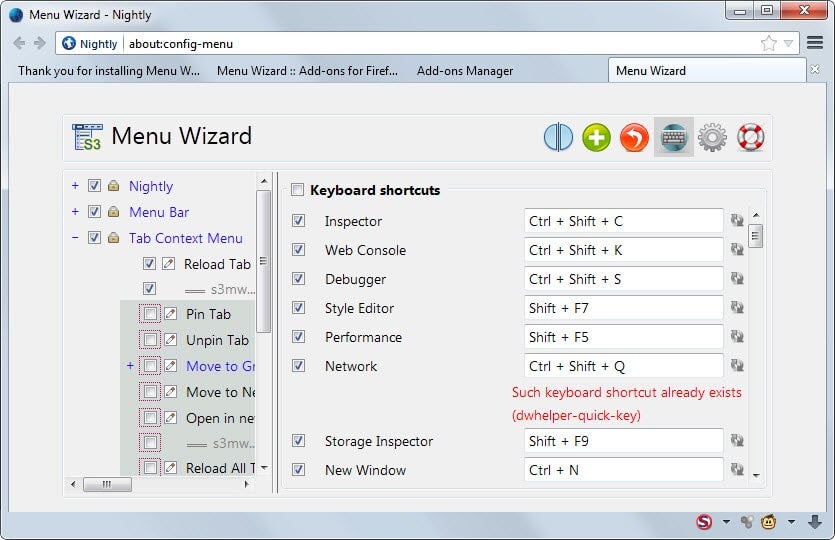 835x540 Change Firefox Menu Shortcuts With Menu Wizard