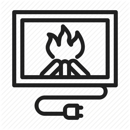 512x512 Electric, Fireplace, Heating, Interior Icon