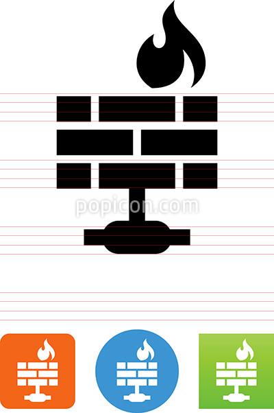 400x602 Firewall Connected To Network Icon