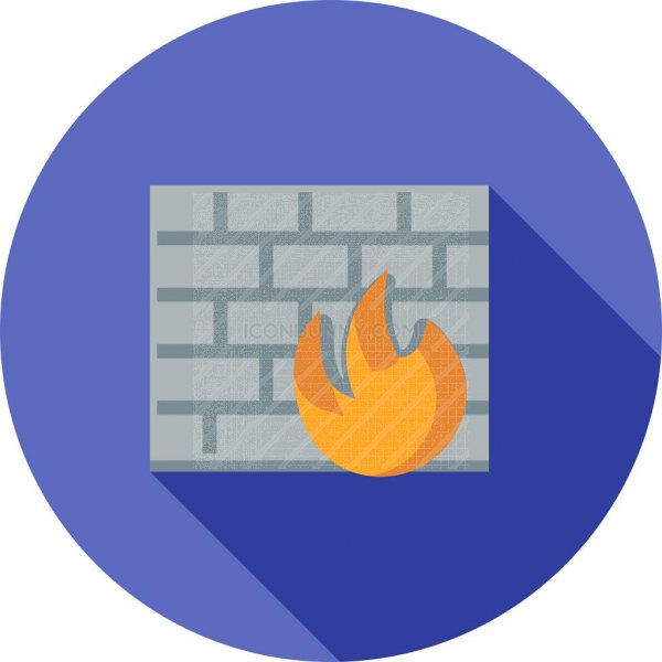 600x600 Firewall Flat Shadowed Icon