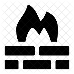 256x256 Firewall Icon Of Glyph Style
