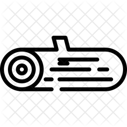 256x256 Firewood Icon Of Line Style