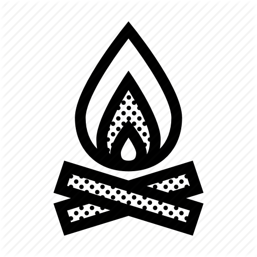 512x512 Bonfire, C Campfire, Fire, Firewood, Flame, Wood Icon