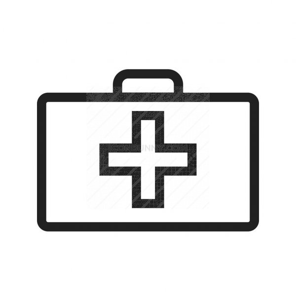 600x600 First Aid Box Line Icon