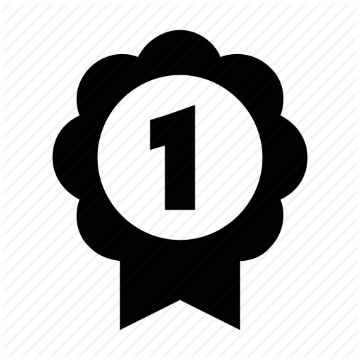 512x512 First Place, First Position, First Rank, Number One, Ribbon Badge Icon