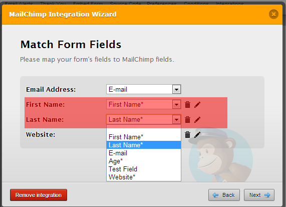 571x413 Mailchimp Integration Separating First Name And Last Name Field