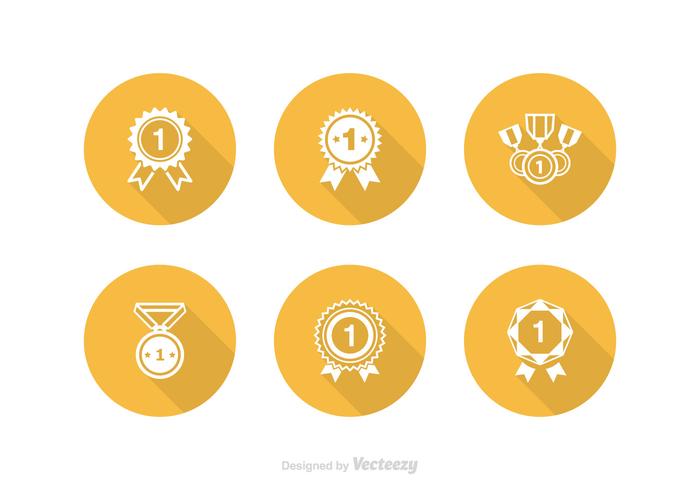 700x490 First Place Ribbon Vector Icon Set