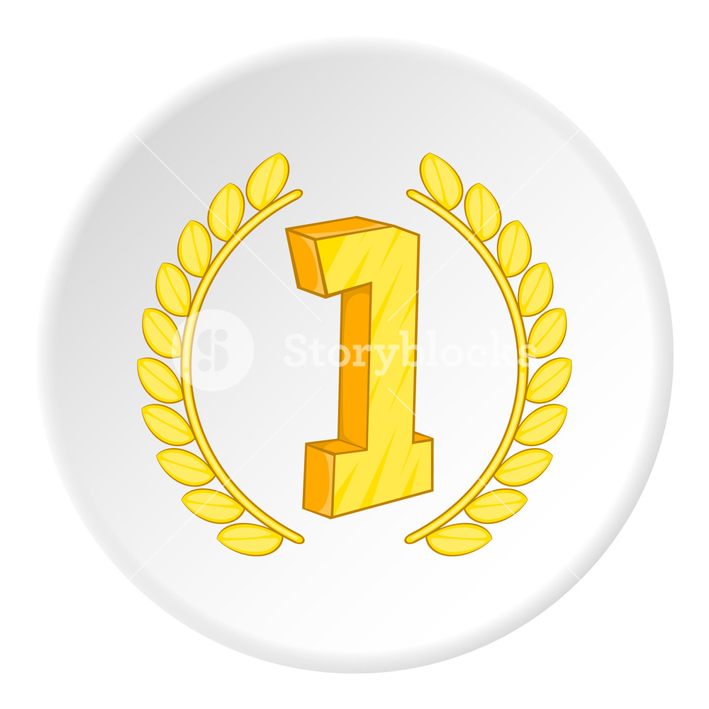 1000x1000 First Place Icon Cartoon Illustration Of First Place Vector Icon