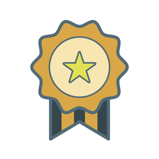 512x512 Medal, Award, Trophy, Premium, Win, First, Place Icon Free
