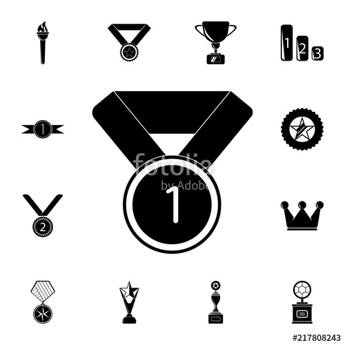 500x500 Sports Medal For First Place Icon Detailed Set Of Sucsess