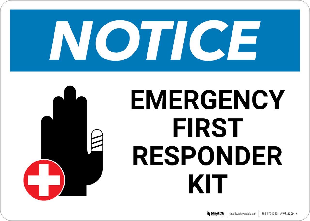 1280x910 Notice Emergency First Responder Kit With Icon