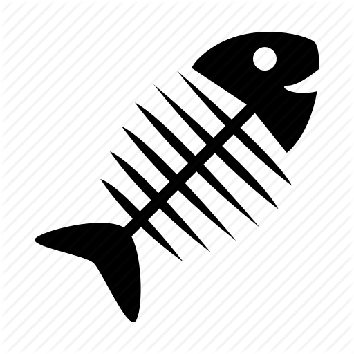 512x512 Fish, Fish Bone, Food, Ocean, Sea Icon