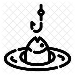 256x256 Fishing Hook Icon Of Line Style