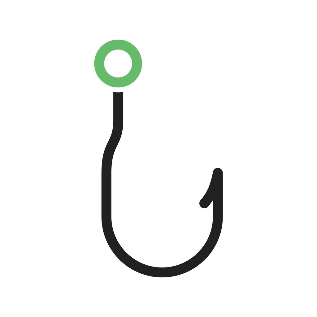 1024x1024 Fishing Hook Line Green Black Icon