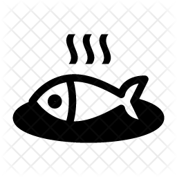 256x256 Fish Icon Of Glyph Style