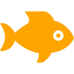 256x256 Free Orange Fish Icon
