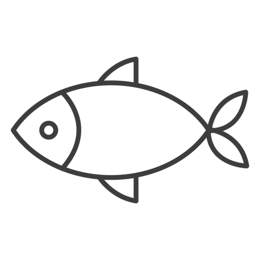 512x512 Simple Fish Stroke Icon