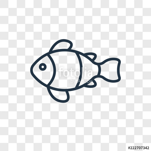 500x500 Clown Fish Icons Isolated On Transparent Background Modern