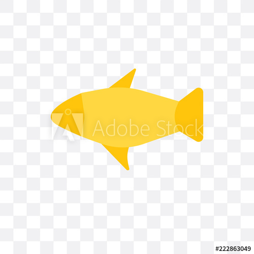 500x500 Fish Icon Isolated On Transparent Background Simple And Editable