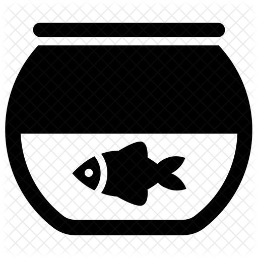 512x512 Fishbowl Icon Of Glyph Style