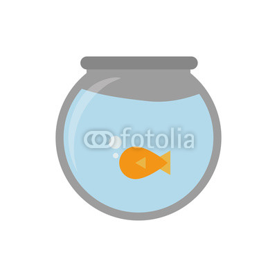 400x400 Fishbowl Icon Over White Background Vector Illustration Buy