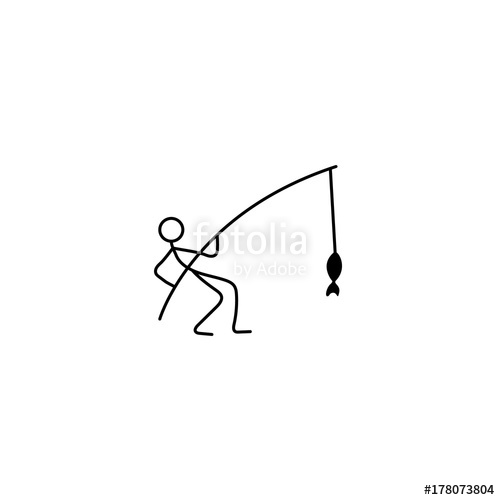 500x500 Fisherman Icon Vector Stock Image And Royalty Free Vector