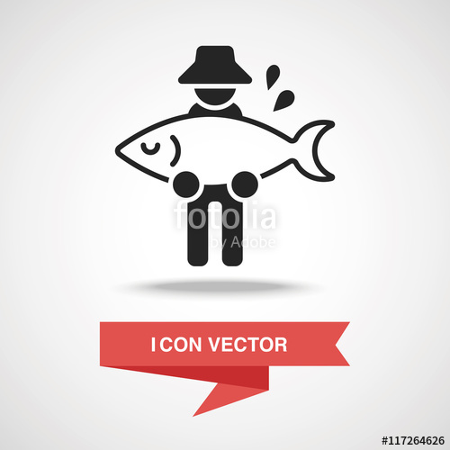 500x500 Fisherman Icon Stock Image And Royalty Free Vector