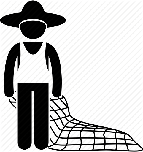 482x512 Catching, Fisher, Fisherman, Fishing, Job, Net Icon